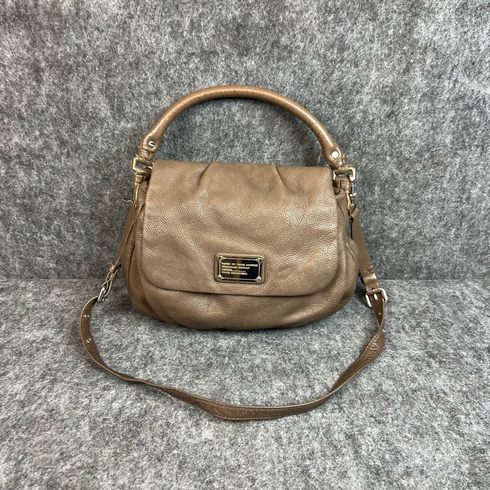 Marc by Marc Jacobs Workwear Natasha Zip Crossbody Leather Bag, Grey w/ Dustbag